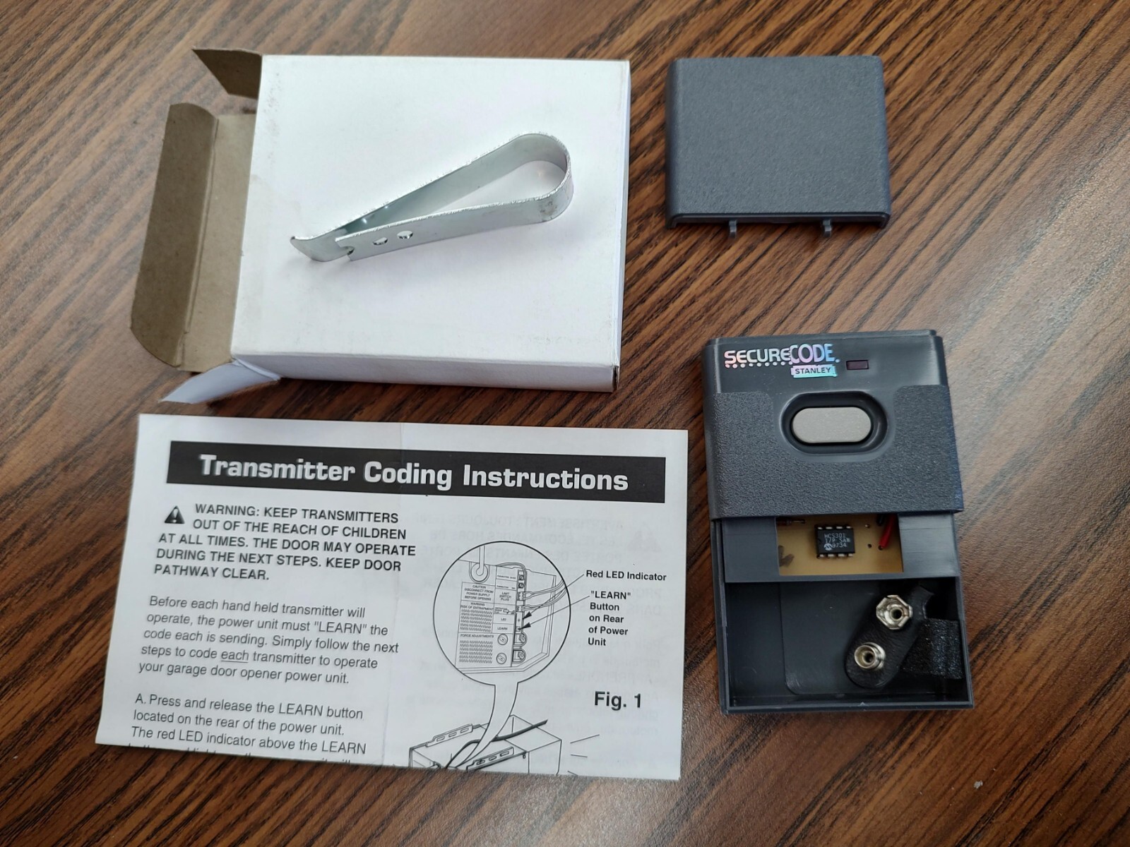 stanley garage door opener remote