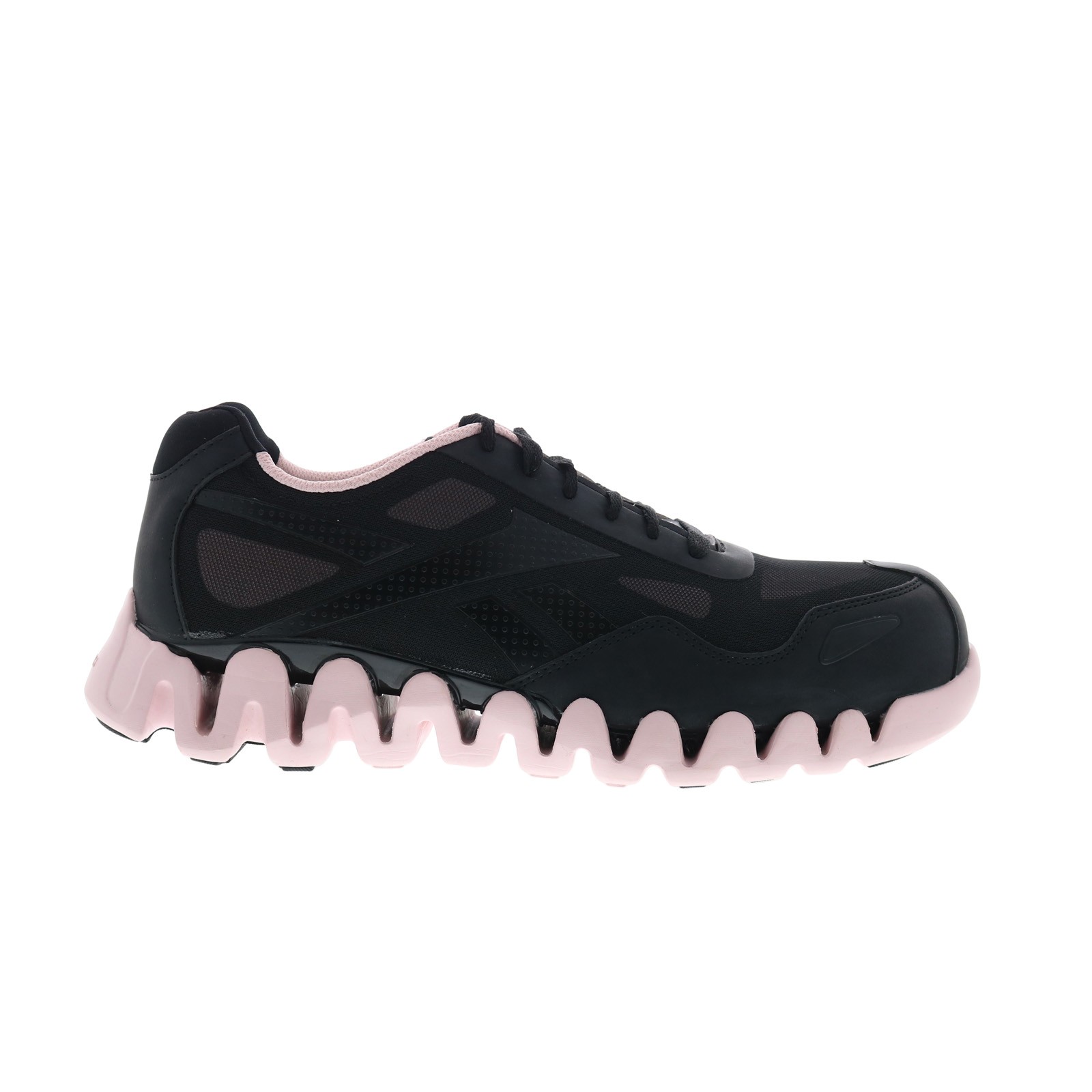 Reebok Work Zig Pulse RB321 Womens Black Wide Mesh Athletic Work Shoes 6
