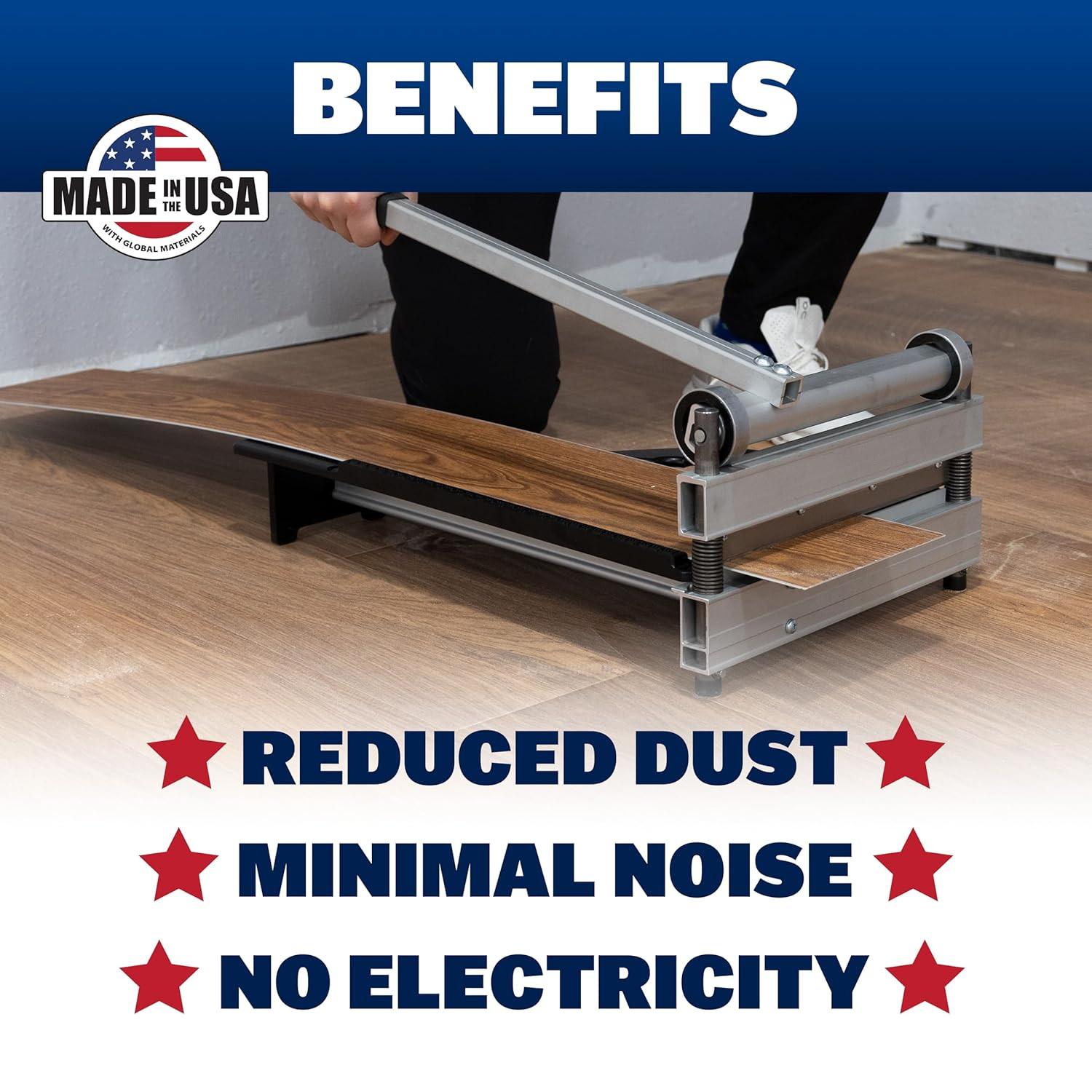13" Ultra-Lite Vinyl Plank Flooring Cutter - Made in USA