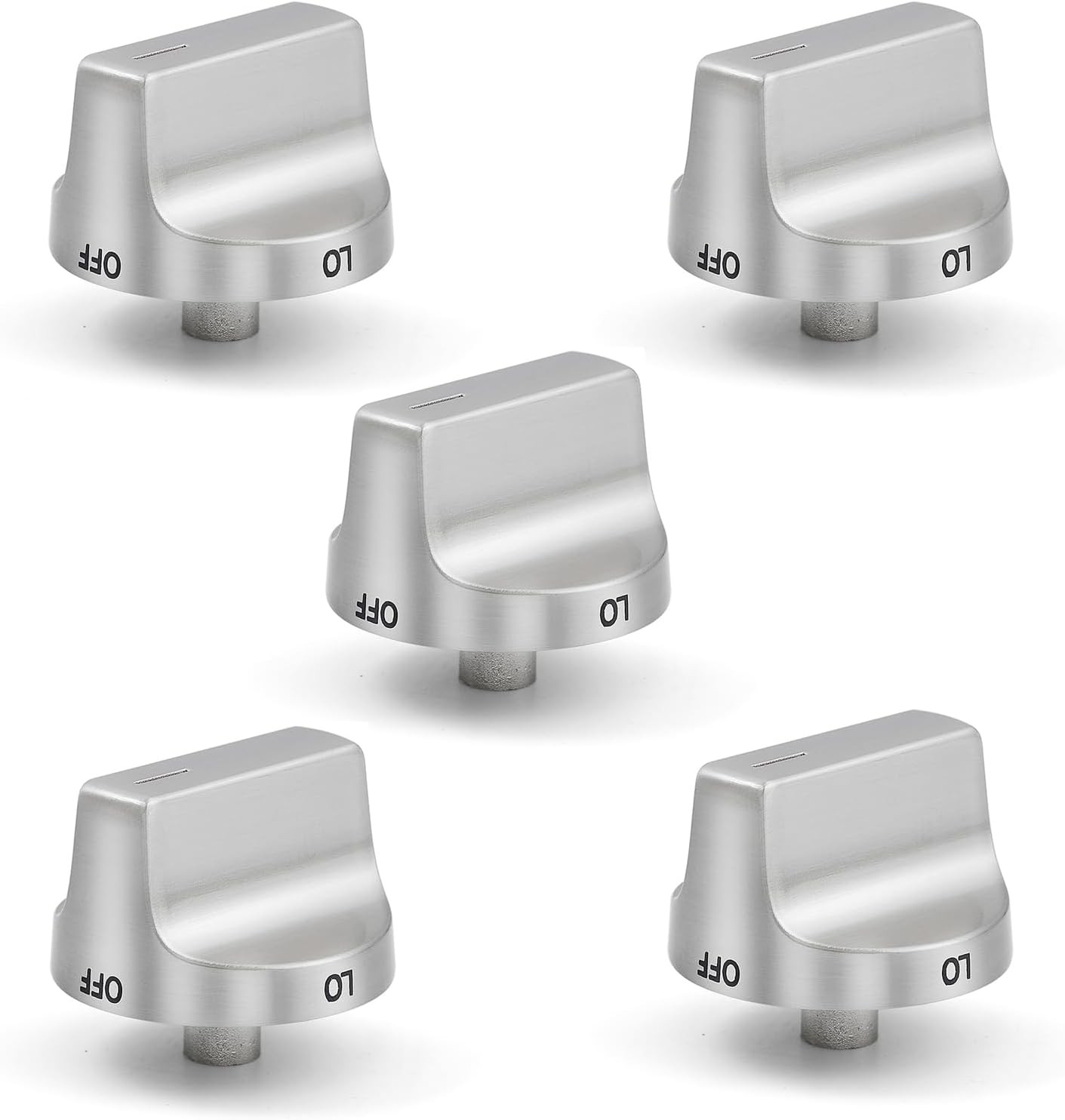 Stainless Steel Stove knob fits Whirlpool WFG525S0JZ1 WFG525S0JS1 WFG550S0HZ3
