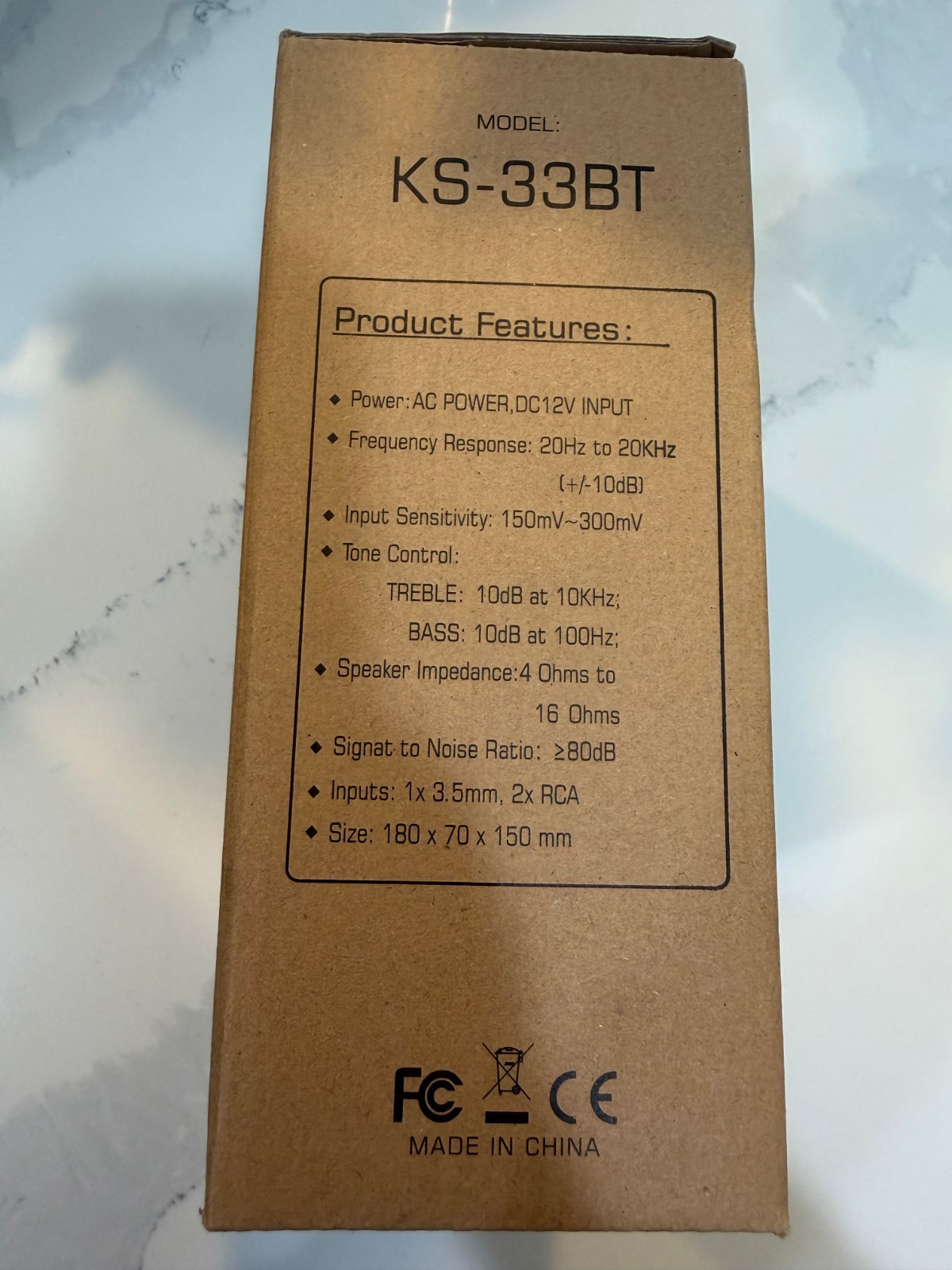 KS-33BT 800W Bluetooth Stereo Audio Amplifier Receiver