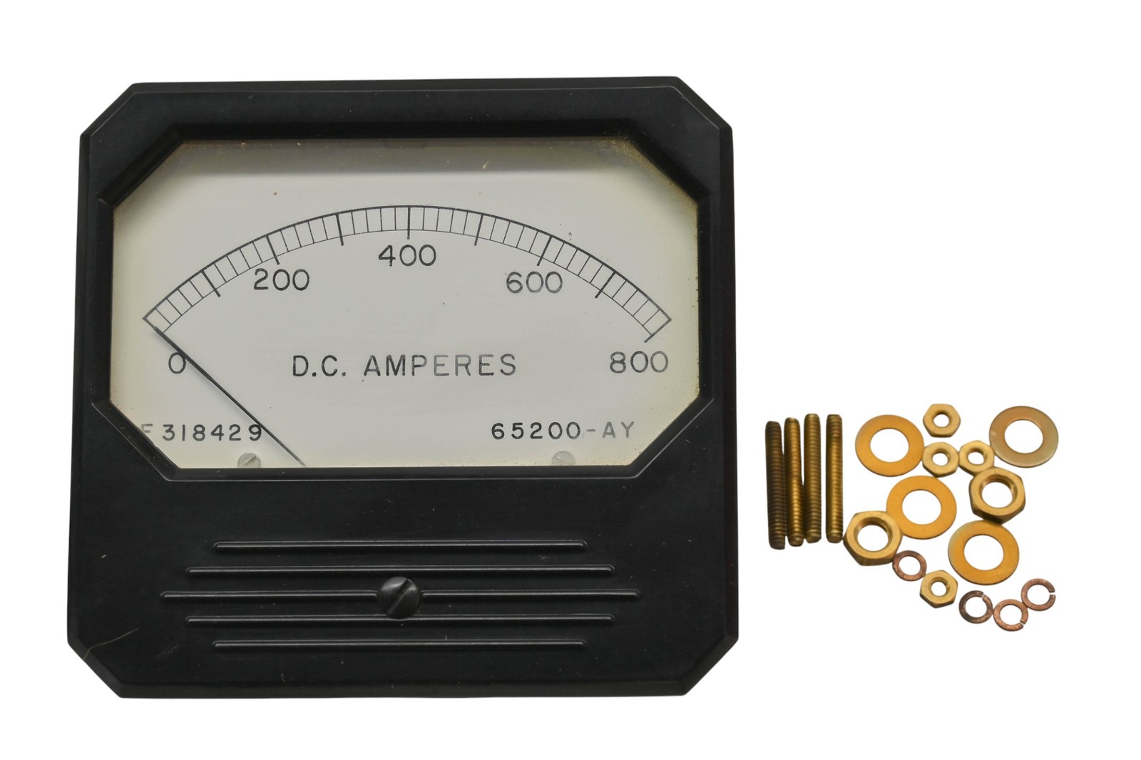 Triplett Electric 65200-AY, F318429 0-800 Amp DC Voltage Meter Kit NOS