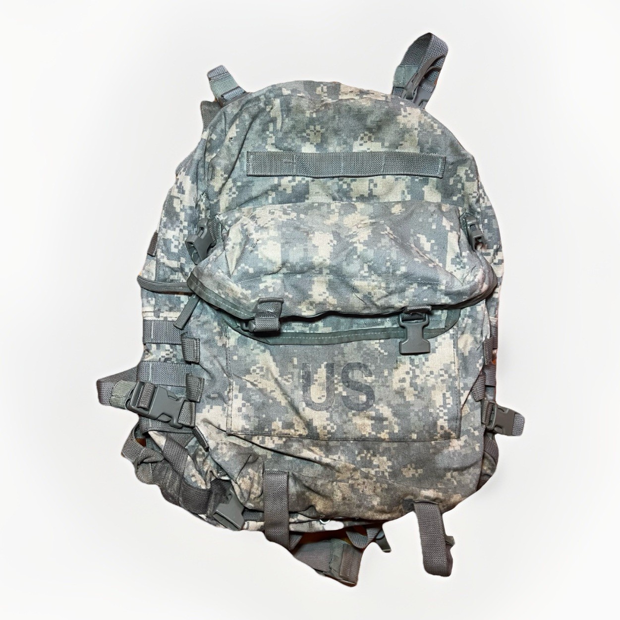 Assault Pack US ARMY Molle II ACU Backpack w/ Stiffener Pre Owned Army Surplus