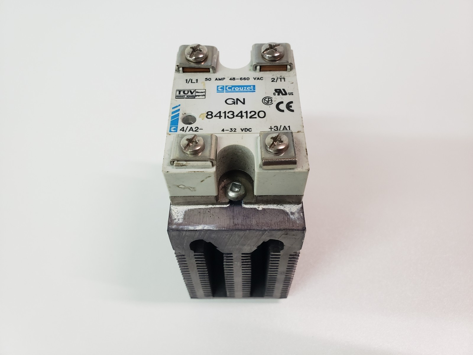 Crouzet GN 84134120 Solid State Relay w/ Heat Sink Base