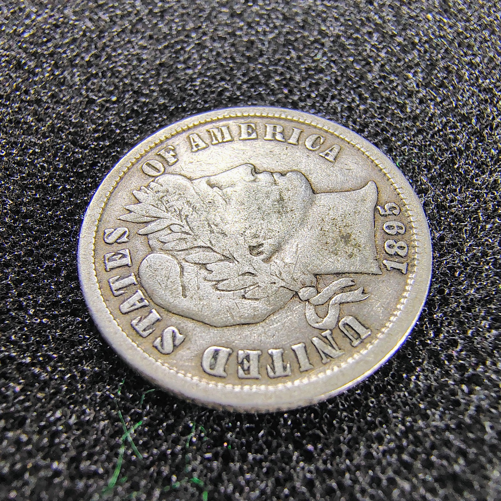 1895-S Barber Dime 10C - Better Date - San Francisco Mint - F-VF - Light Toning