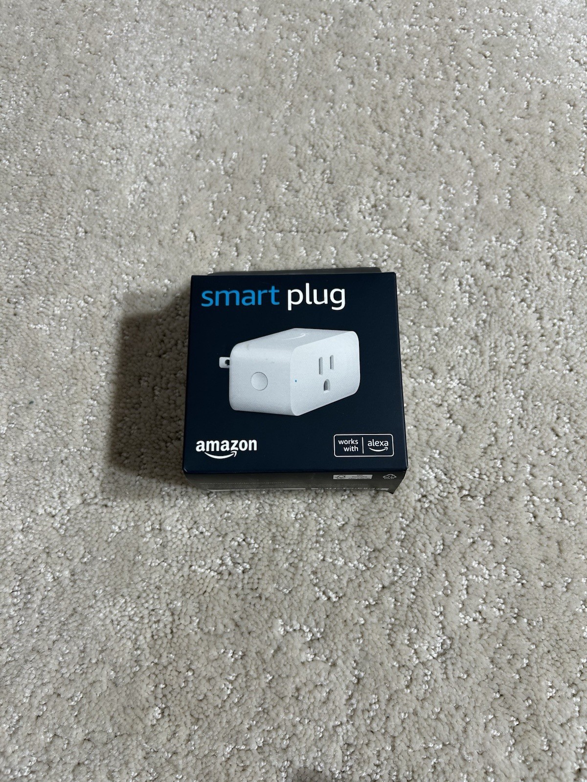Amazon WiFi Smart Plug White, Compatible with Alexa Voice Control, New Sealed