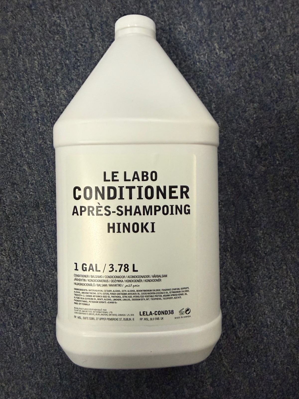 Le Labo Hinoki Conditioner Gallon 3.78 Liter