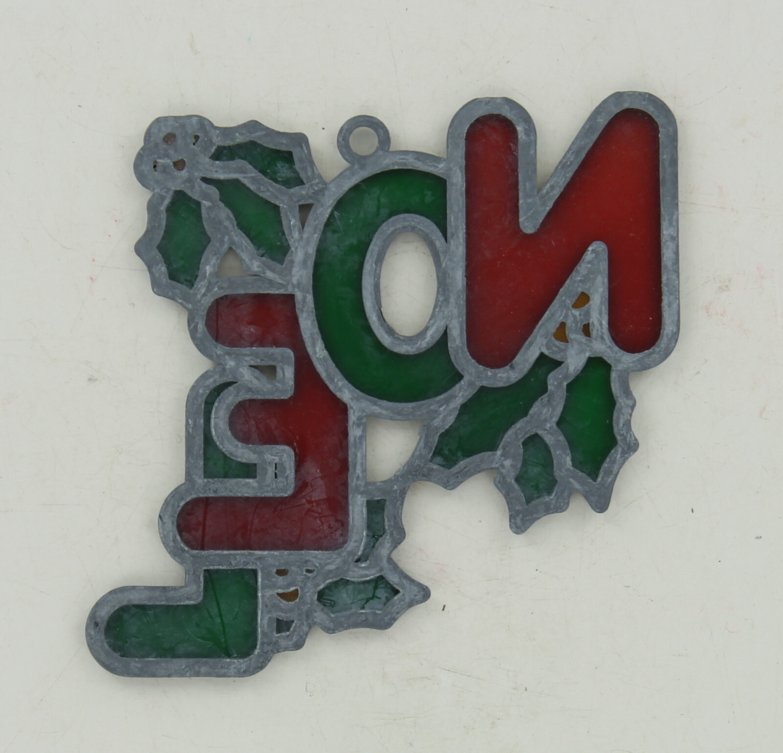 Vintage Suncatcher - Noel with Holly