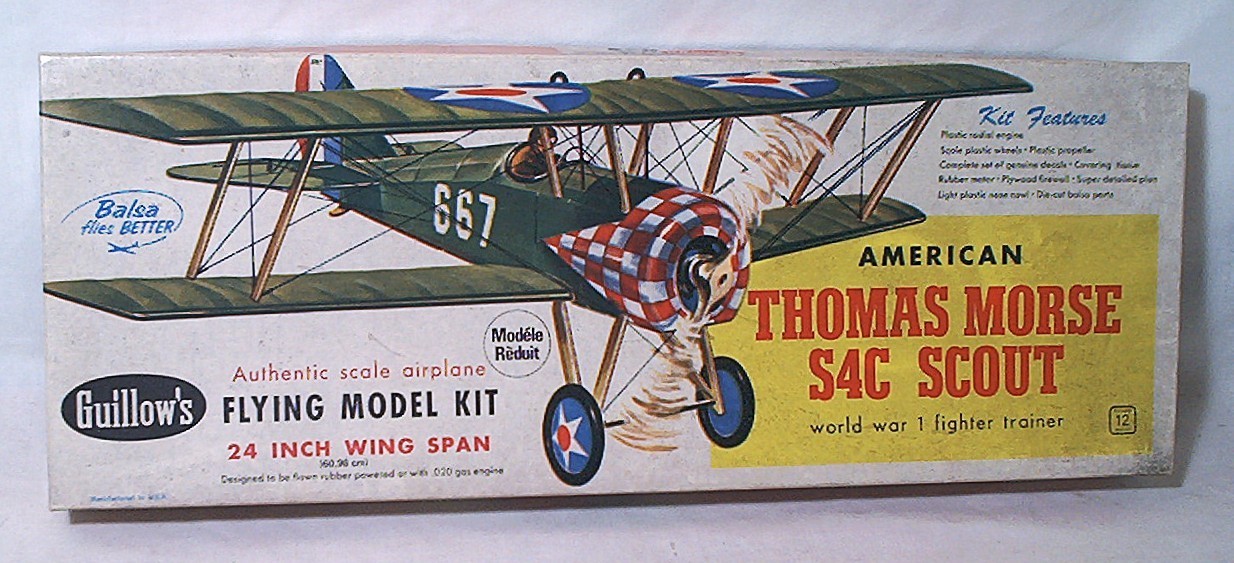 GUILLOWS THOMAS MORSE SCOUT 24" KIT - UNBUILT & STILL FACTORY PACKED IN NICE BOX
