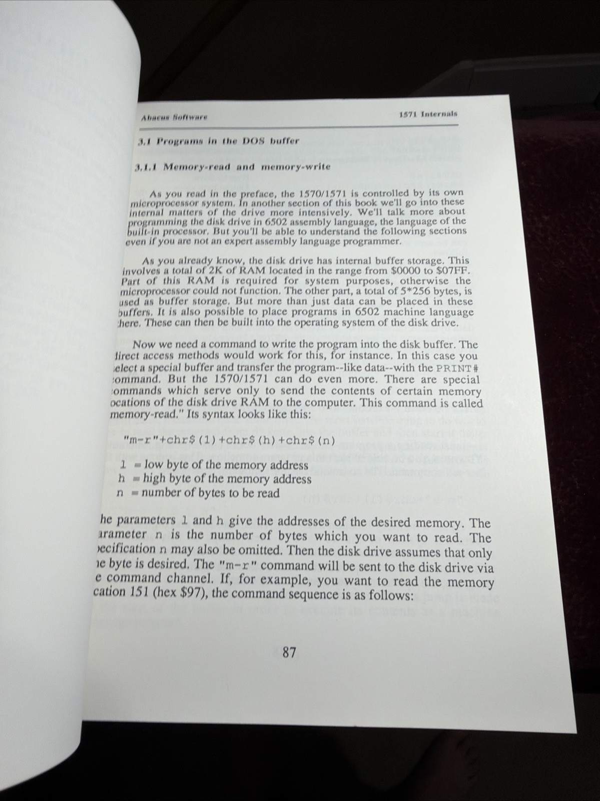 Vintage Commodore 1571 Internals Book Abacus Software Vintage C64 C128