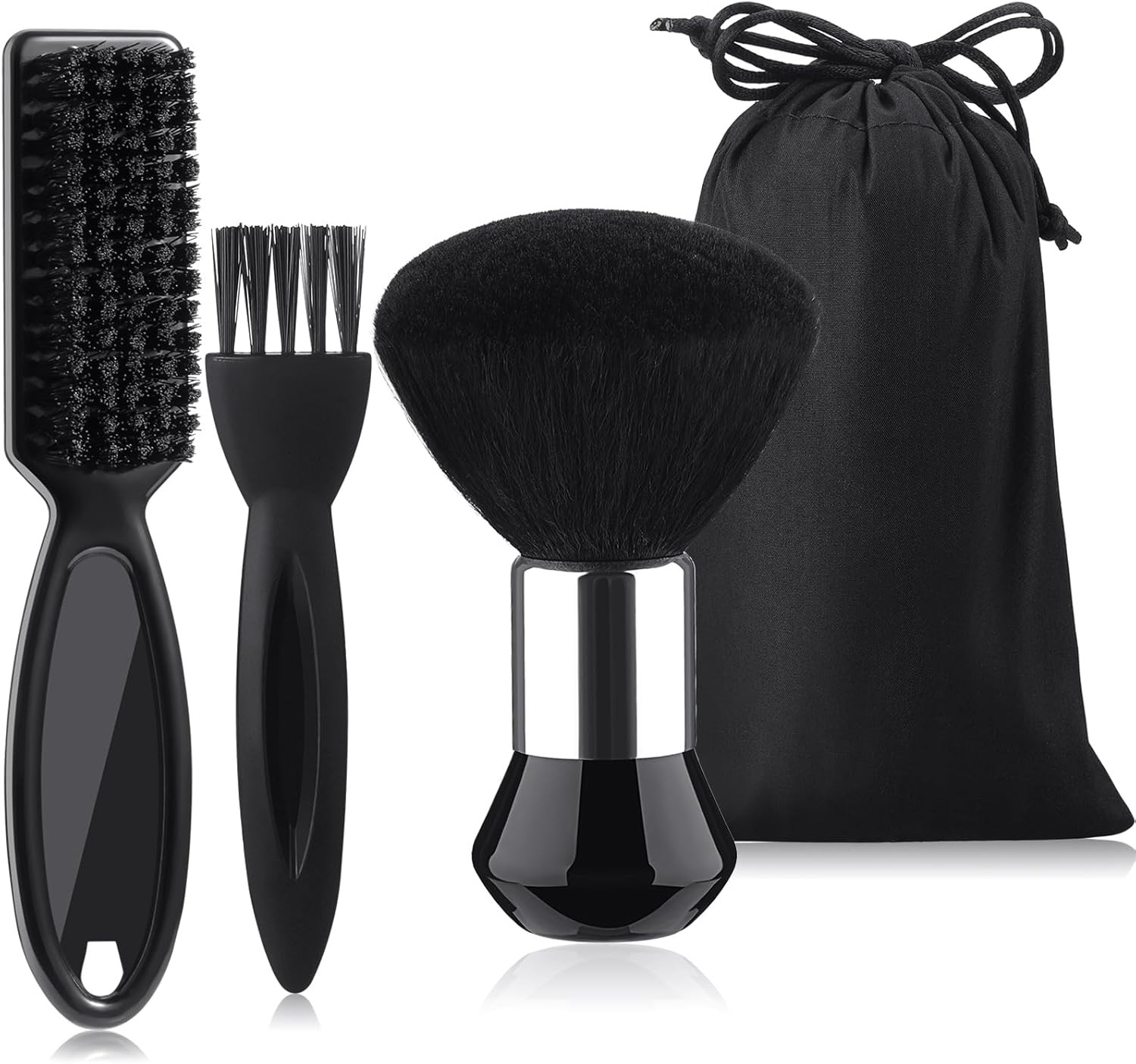3 Pieces Ne Duster Brush Barber Hair Blade Clipper Soft Nylon