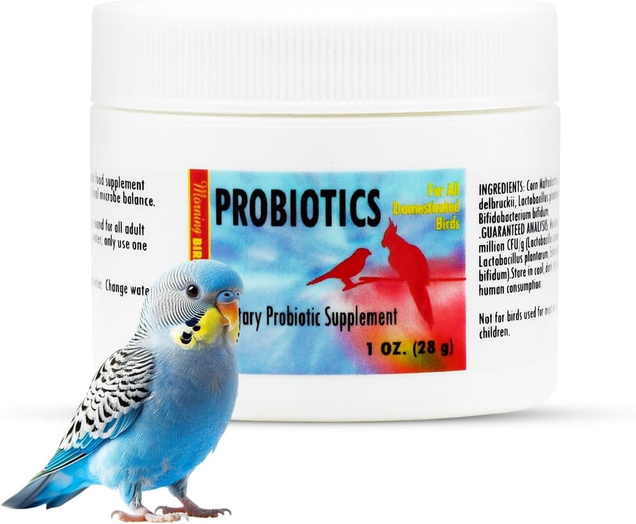Probiotics for Birds 1 oz– Digestive Health Supplement with Supports Gut Bala...