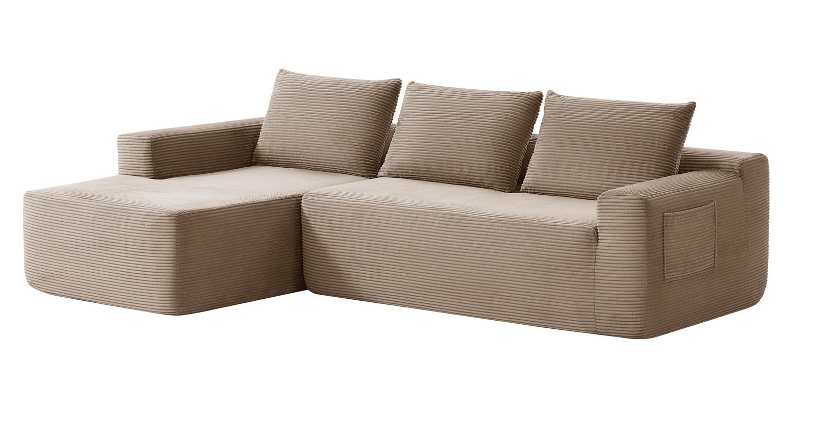 96.9"Cloud Sectional Couch with L-Shape Chaise,Modern Modular Sofa with Deep Sea
