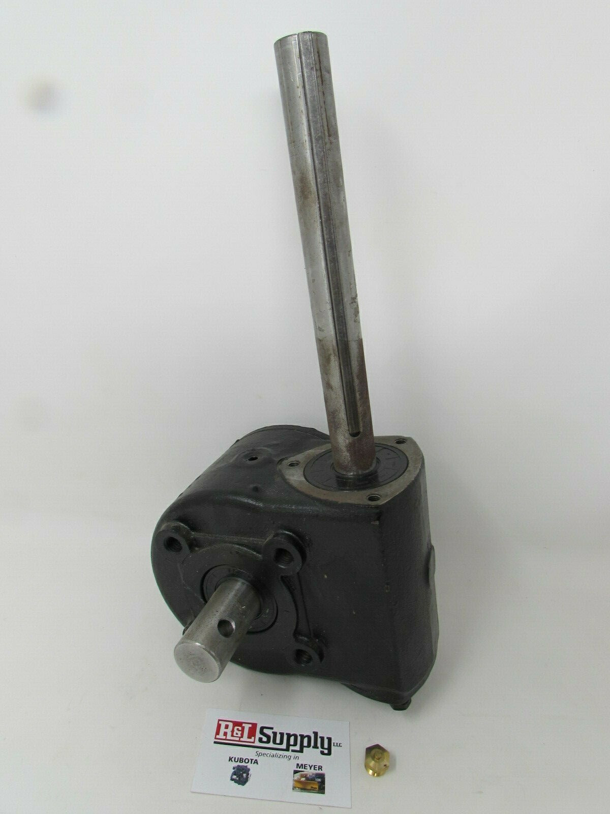NEW BUYERS SALTDOGG GEARBOX ASSY V BOX STAINLESS SALT SPREADER 1"  1401200