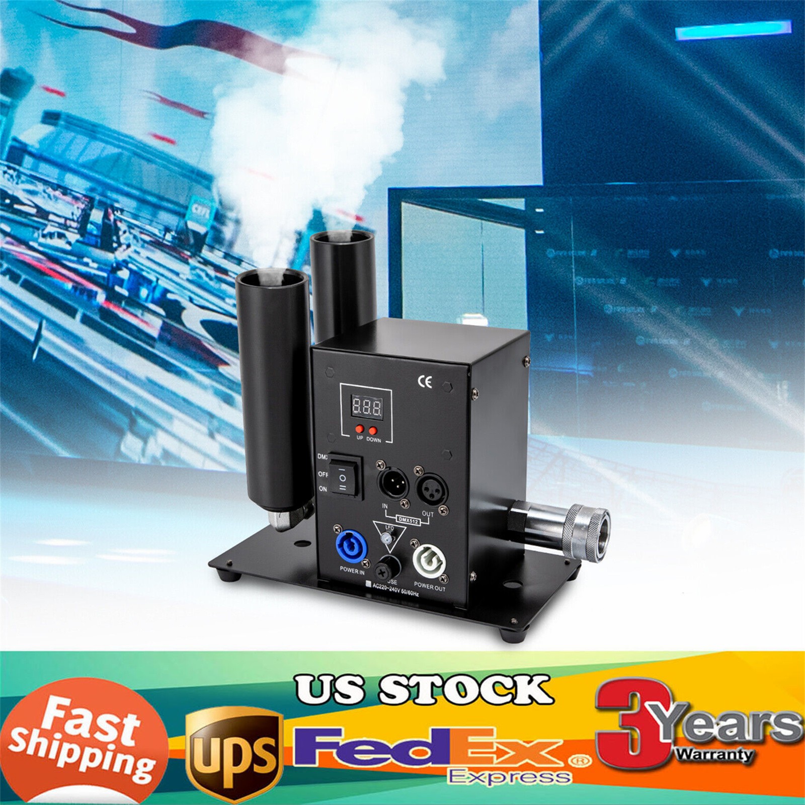 DJ Club Effect C02 Jet Machine Cryo DMX512 Co2 Party Cannon Fogger Smoke Gun