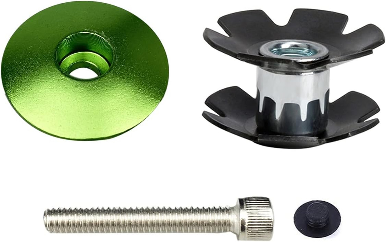 Bike Headset Top Cap Star Nut Stem Fits 1-1/8" Stems And Forks Aluminum Alloy