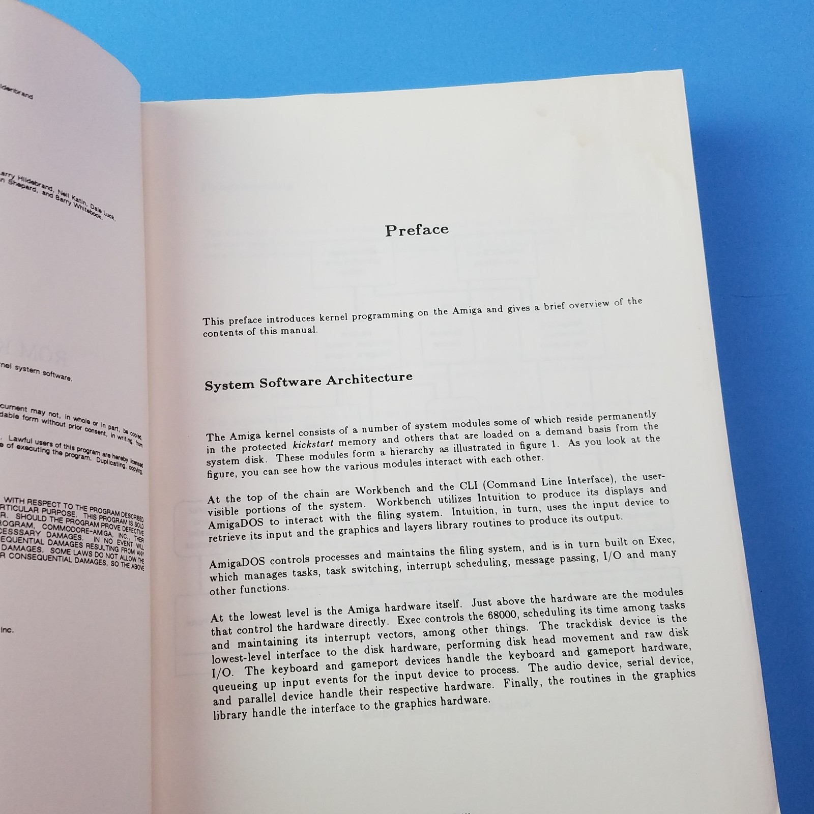 Volume one and volume two ROM Kernel Manual For the Commodore Amiga computers