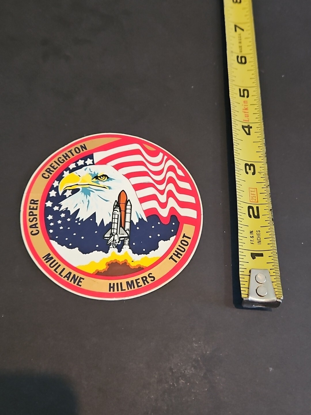 NASA Space Shuttle Mission STS-36 Atlantis Crew Patch Design Sticker EXCELLENT