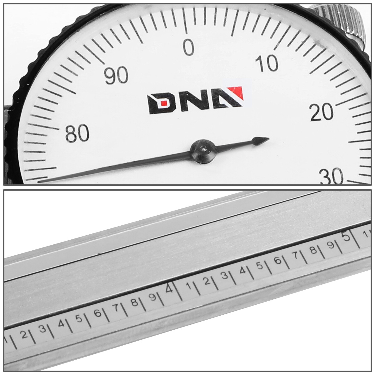 6" Hardened Stainless Depth Step Measurement Sliding Scale Dial Scale Caliper