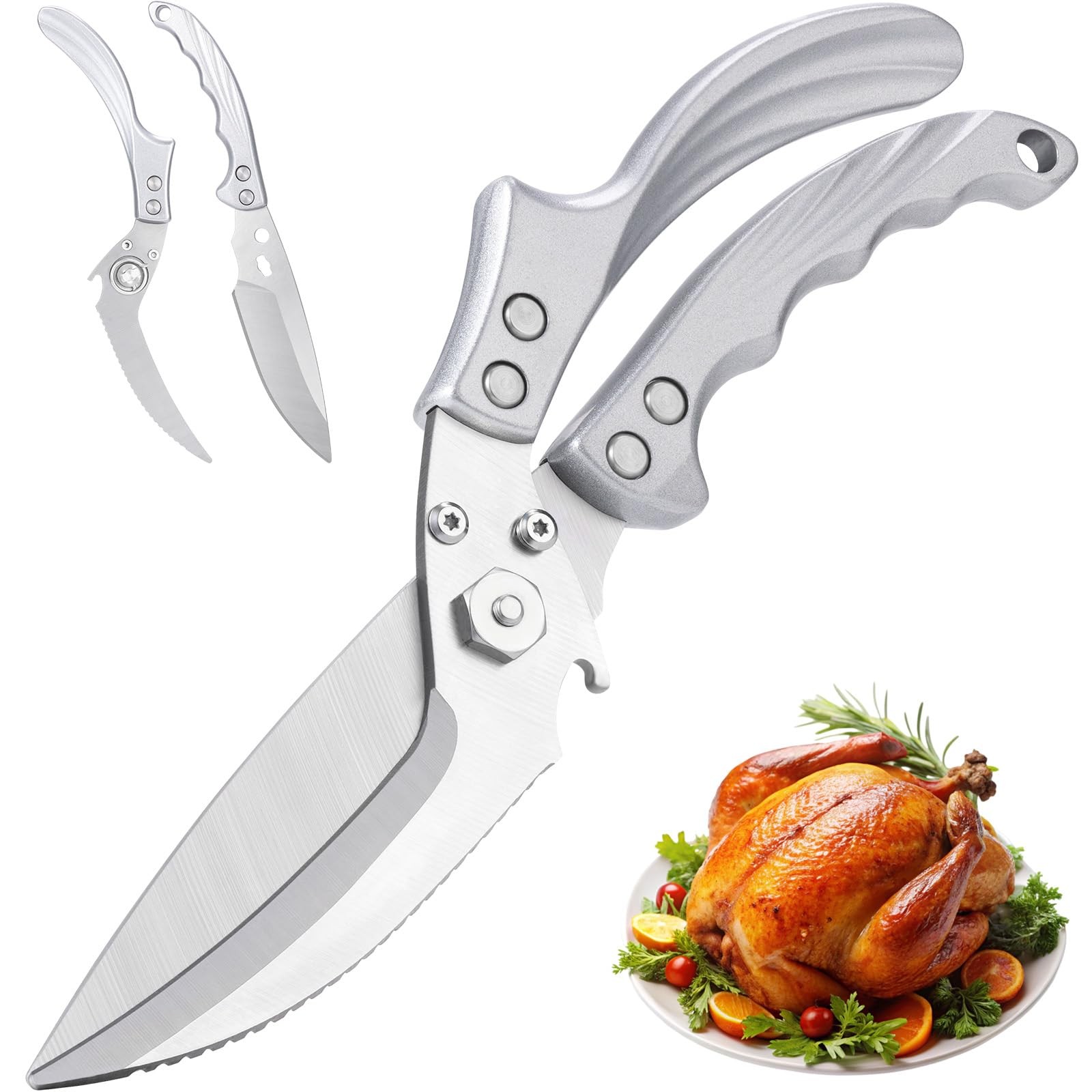 Kitchen Shears Heavy Duty - All Purpose Poultry Shears Stainless Steel Kitche...