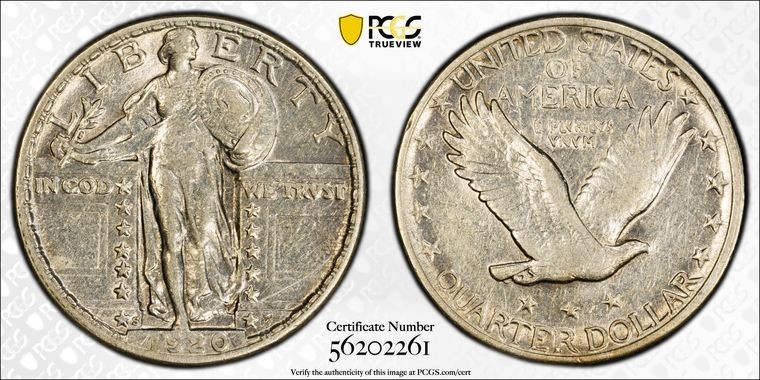 1920 S PCGS XF Detail - Silver Standing Liberty Quarter 25C US Coin #61181A
