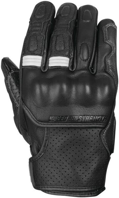 Speed and Strength 892326 TWIST FATE LTHR GLV BLKWHT MD