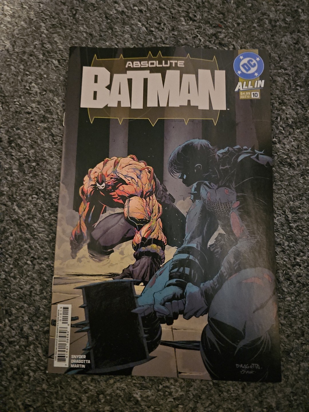 ABSOLUTE BATMAN #10 NICK DRAGOTTA 3RD PRINT VARIANT COVER NM DC COMICS 2026