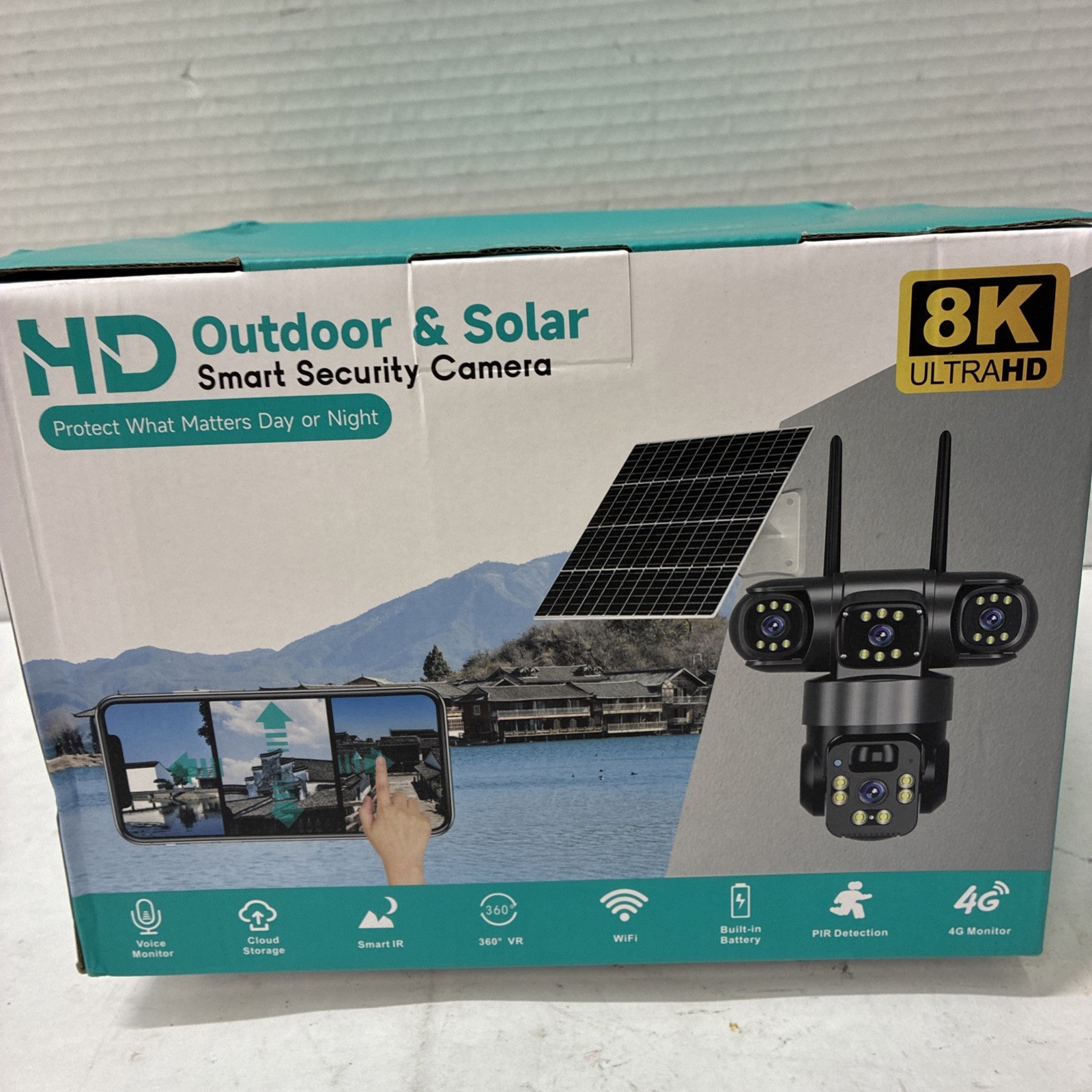 HD Outdoor & Solar Smart Security Camera 8K Ultra HD WiFi/4G Model Q20-3L