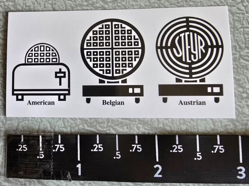 Steyr Arms USA Austria Pistol Gun Firearms Vinyl Decal Sticker Shot Show