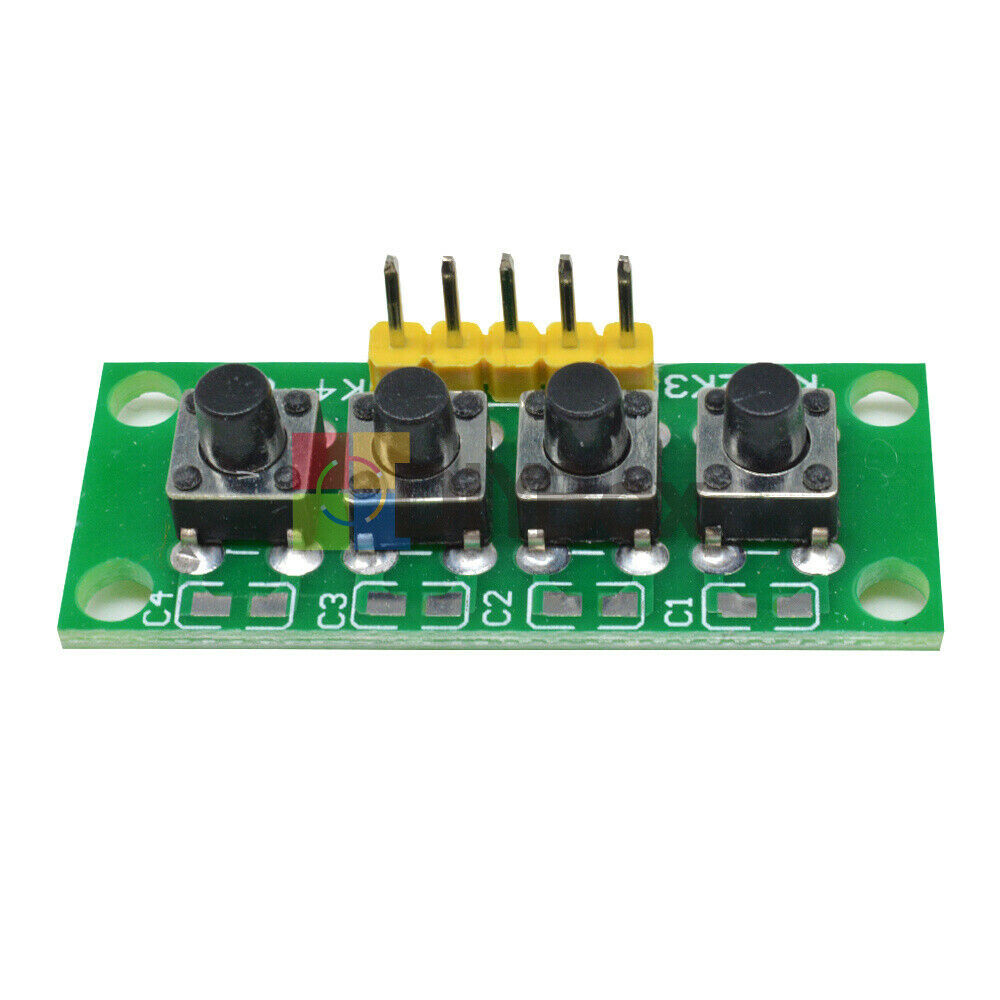 2PCS 5Pin 1x4 4 Keys Button Keypad Keyboard Breadboard Module for Arduino DIY