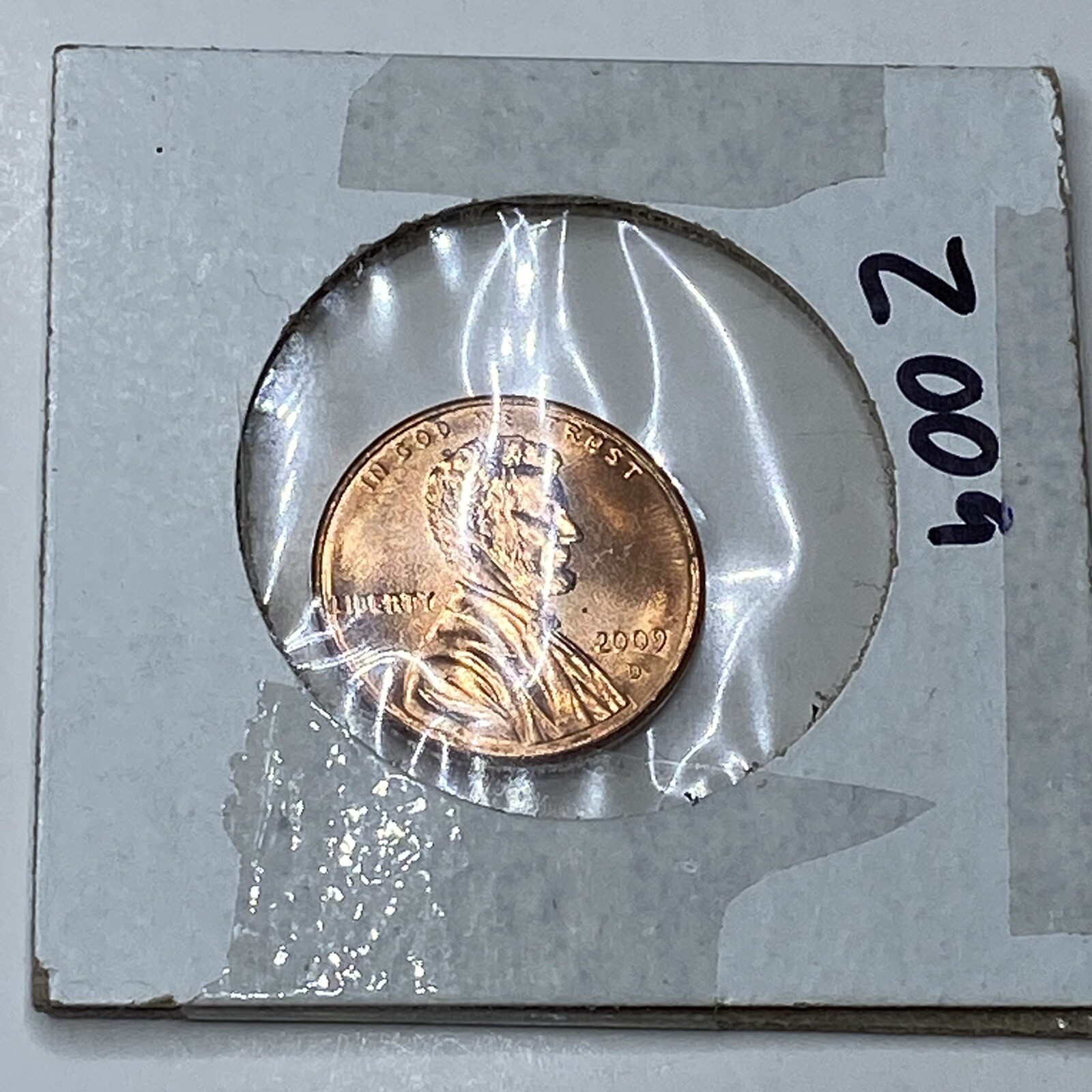 2009 D Lincoln Formative Years Cent Protective Sleeve