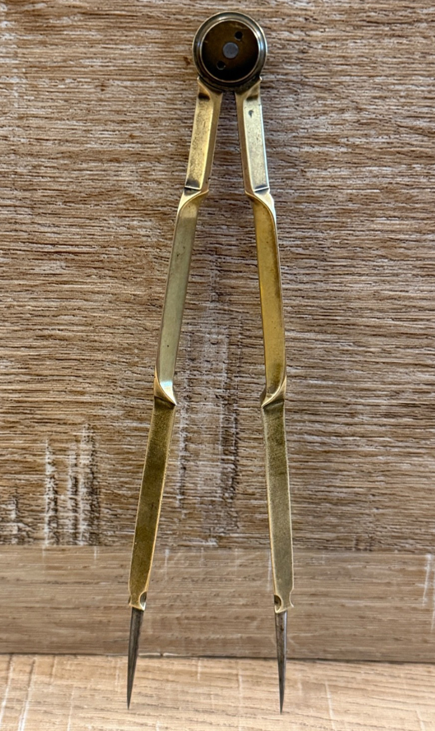 VINTAGE BRASS STANLEY DRAFTING NAVIGATION TOOL