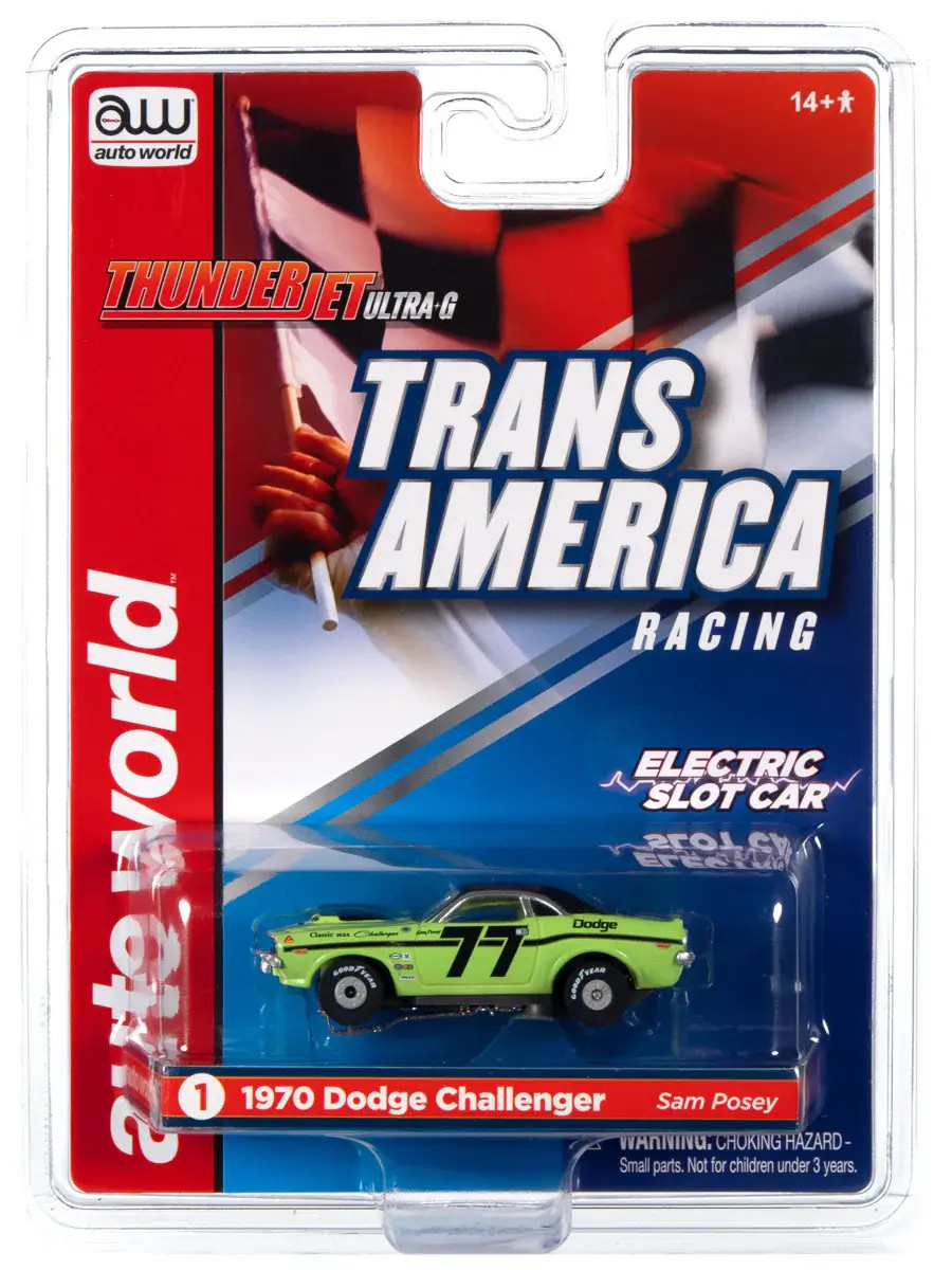 SC357-1 Auto World Thunder Jet Trans America Racing 1970 Dodge Challenger
