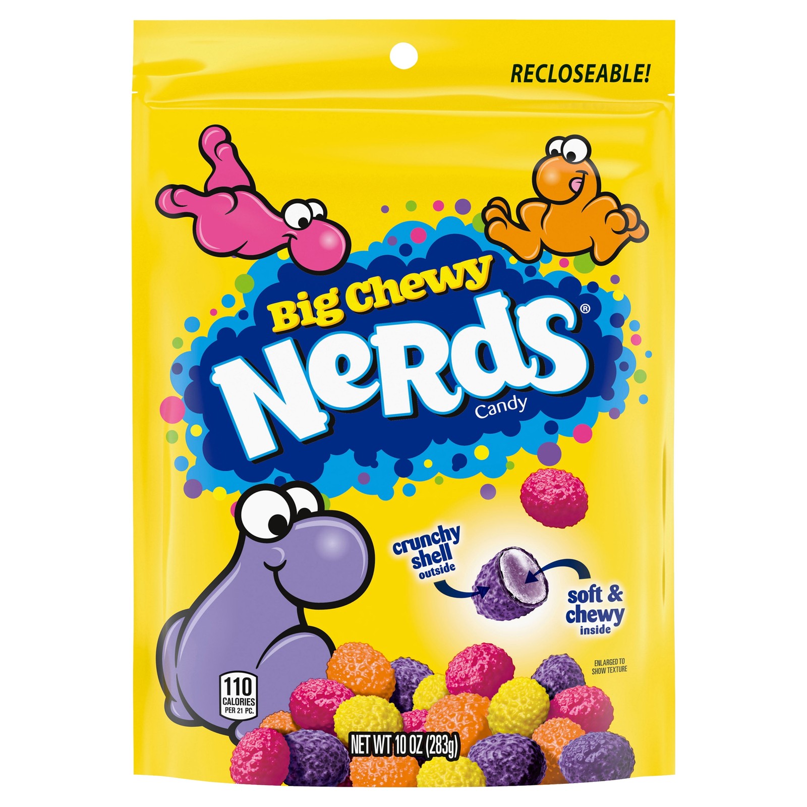 Nerds Big Chewy Candy, 10oz Bag-Pack of 4