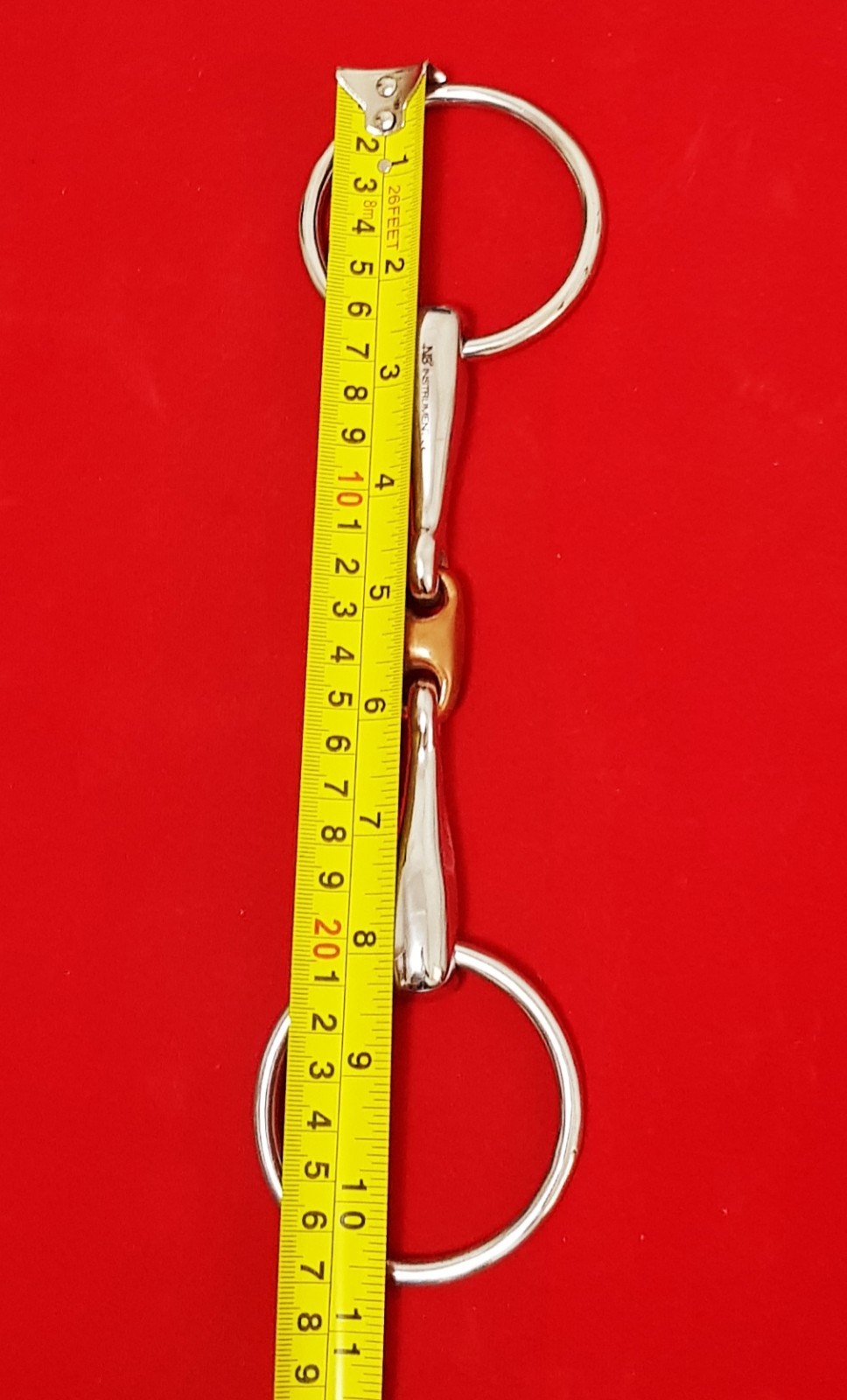 LOOSE RING SNAFFLE BIT HORSE WITH DOUBLE JOINT 5"