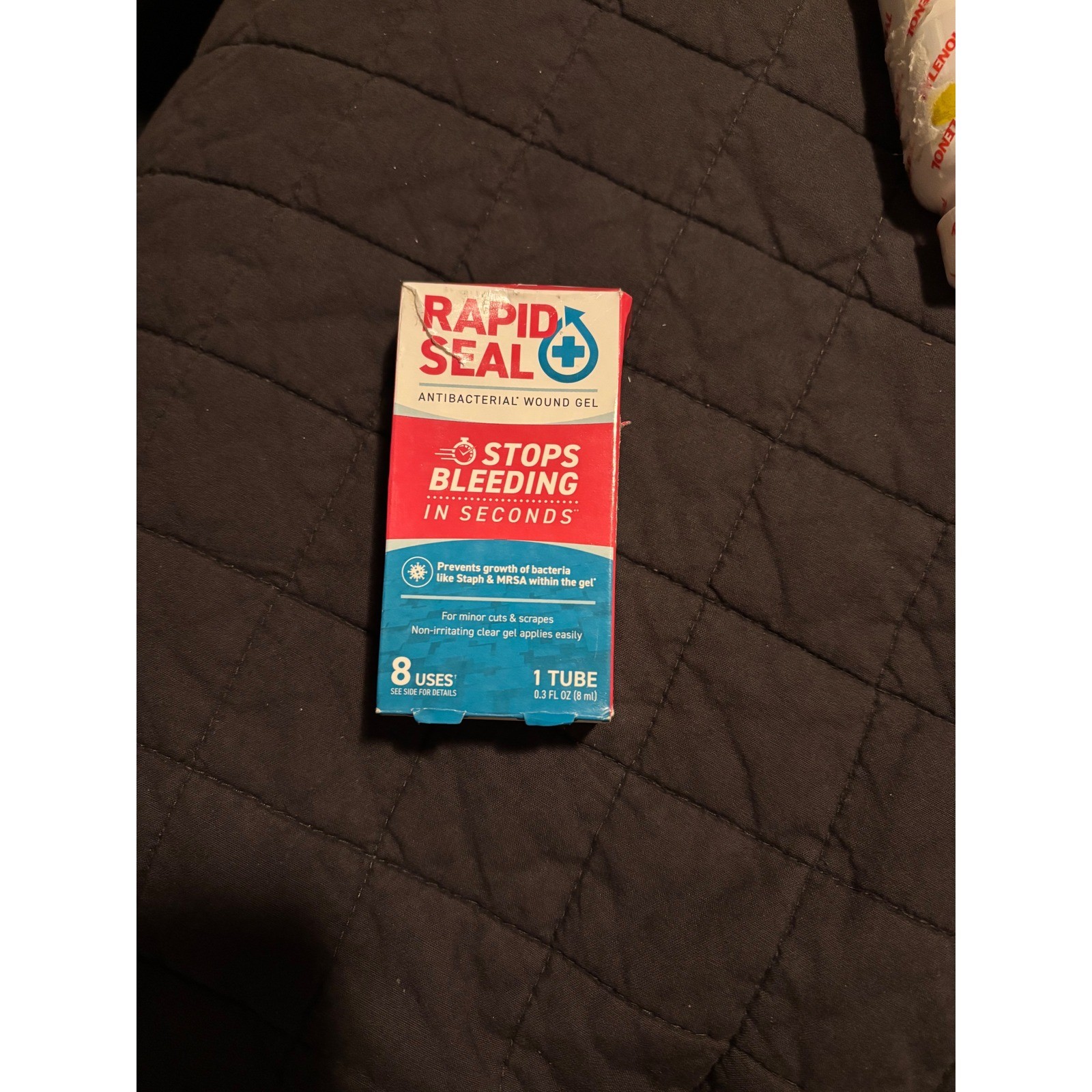 Rapid Seal Antibacterial Wound Gel Stops Bleeding in Seconds 1 Tube 0.3 Fl Oz
