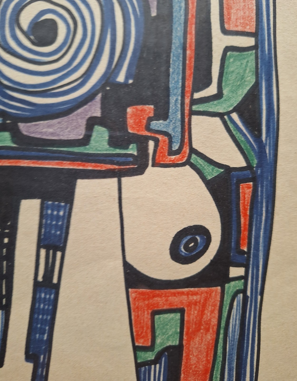 Werner Eckelt 1914-1990 Berlin Photographer/Painter Drawing Signed