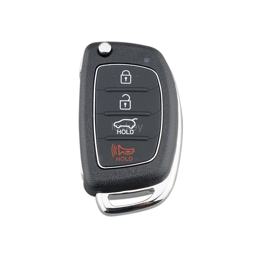 2 For 2013-2019 Hyundai Sonata Santa Fe Flip Remote Key Fob SHELL CASE 4 Button
