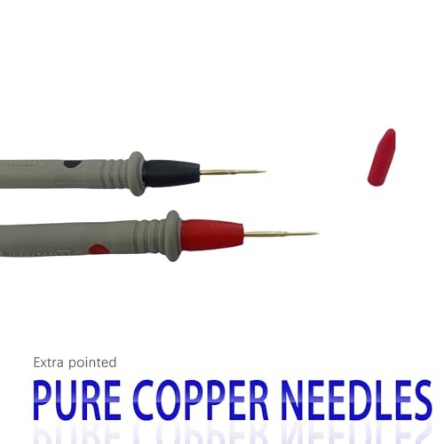 Digital Multimeter Test Leads - 2PCS Crocodile Clips - Professional Probe Kit