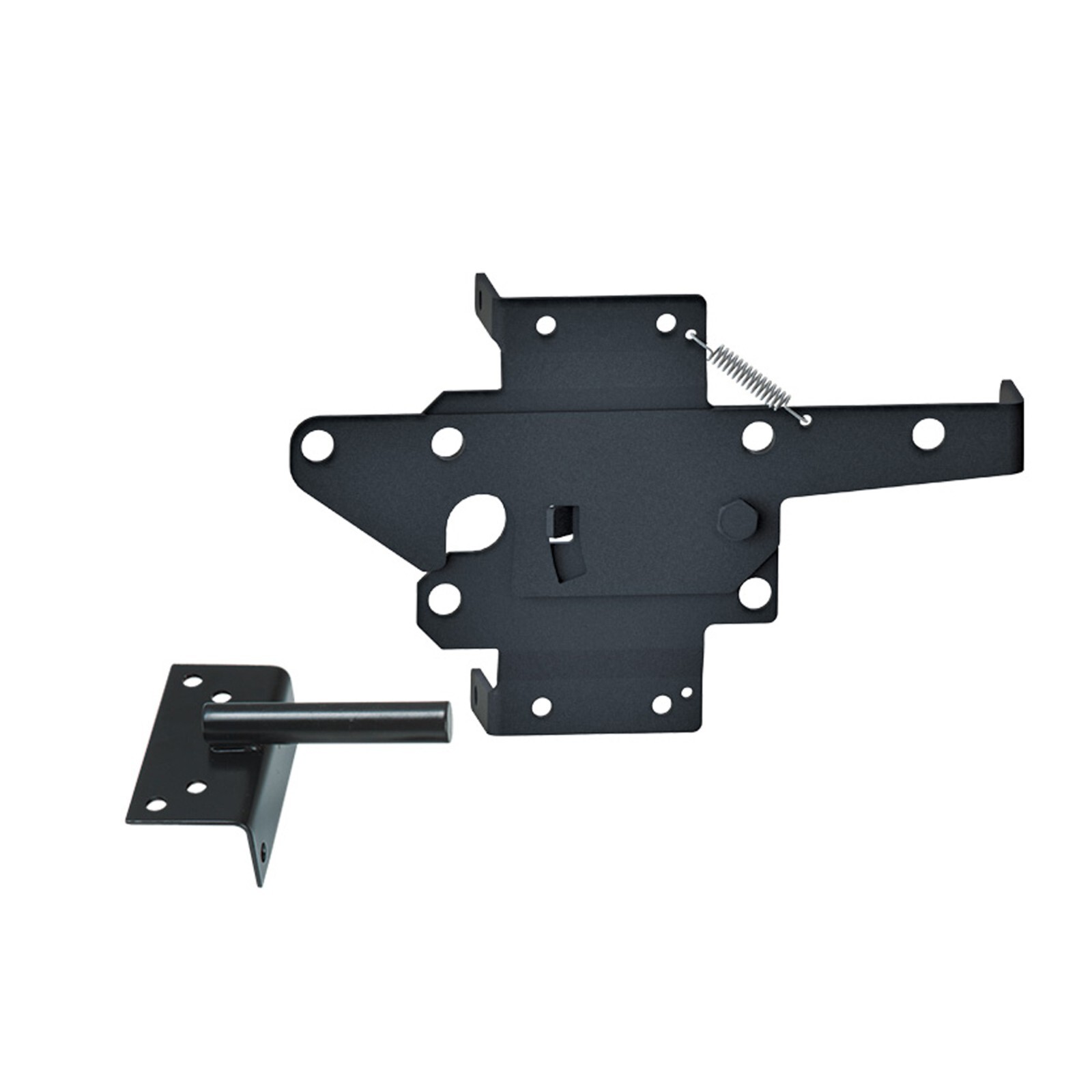 Stainless Steel Gate Latch (One-sided) Pad-Lockable - Black - NW38308-SSB