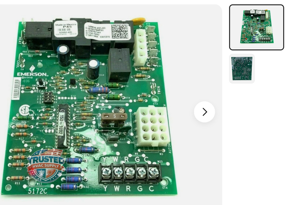 CNT07941 GUARANTEED WORKING TESTED CNT07541 Furnace Control Board ADC040C924B3