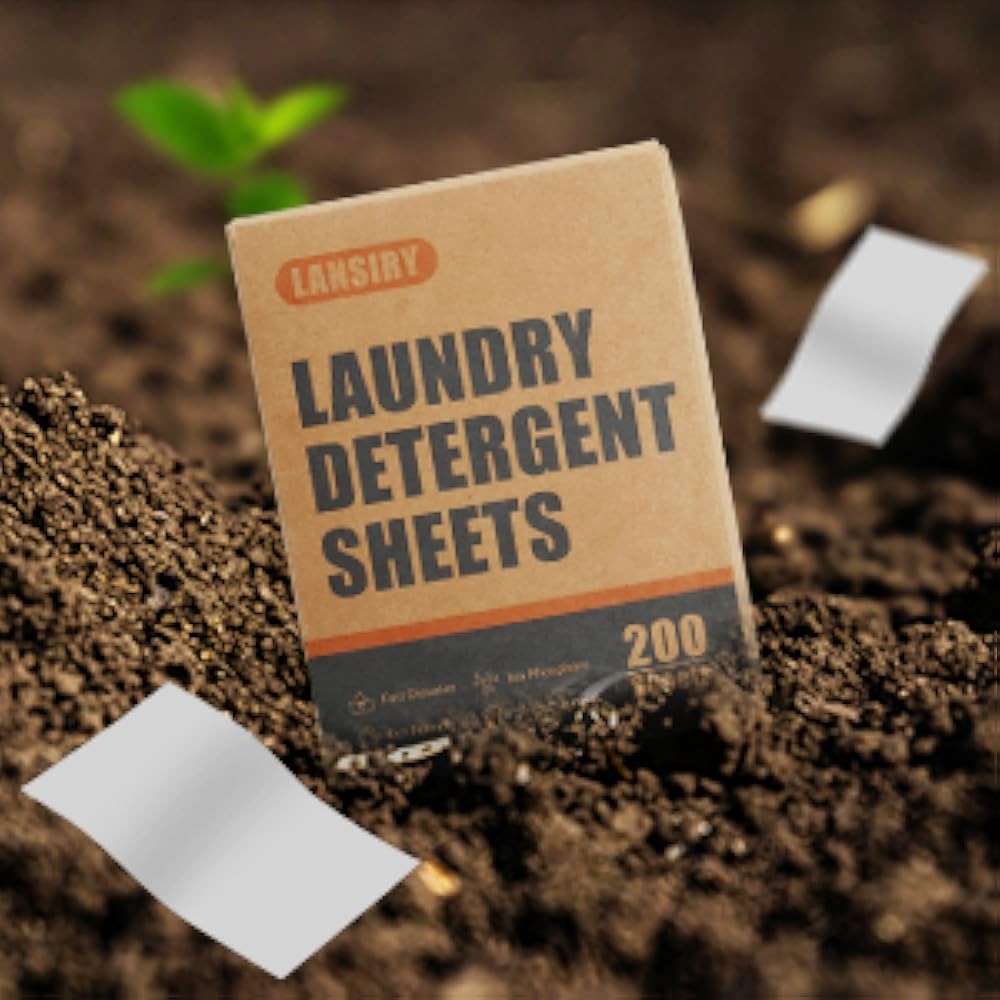 Laundry Deternt Sheets - 200 Loads Fresh Linen Scent Washing Strips,