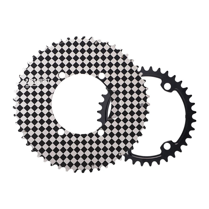 Checkerboard Appearance Road Bicycle 11-12 Speeds Chainrings for Gravel Bicycle