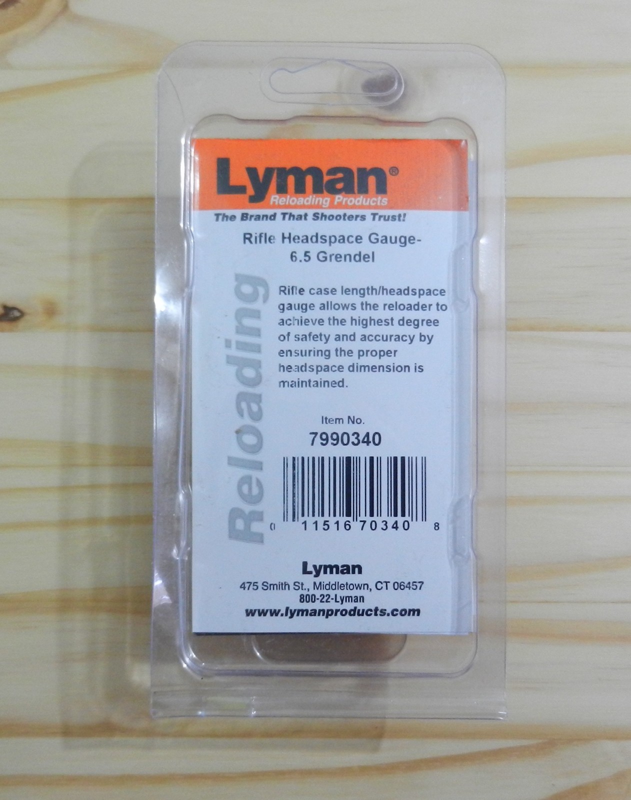 Lyman Reloading; Case Length/Headspace Gauge; 6.5 Grendel; 7990340
