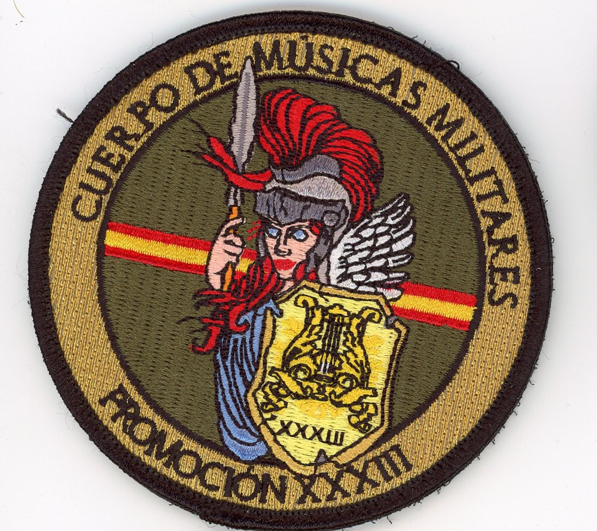 PATCH SPAIN  ARMY MILITARY BAND XXXIII CLASS VEL BACK PARCHE