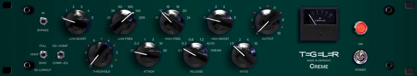 Tegeler Audio Creme Bus Compressor and Mastering Equalizer