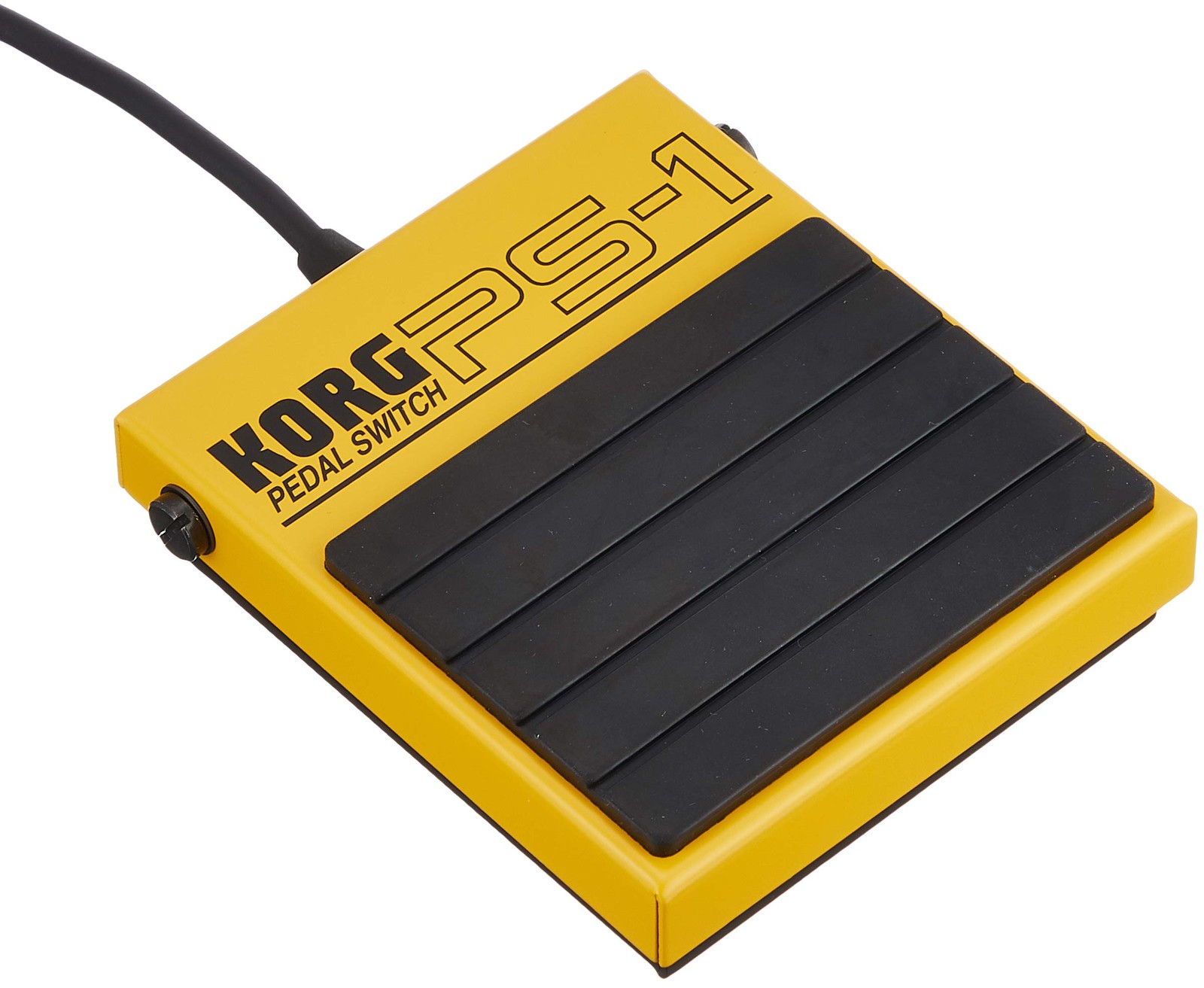 KORG PS-1 Single Momentary Pedal 5 inches x 4.8 x 1.8 inches, yellow
