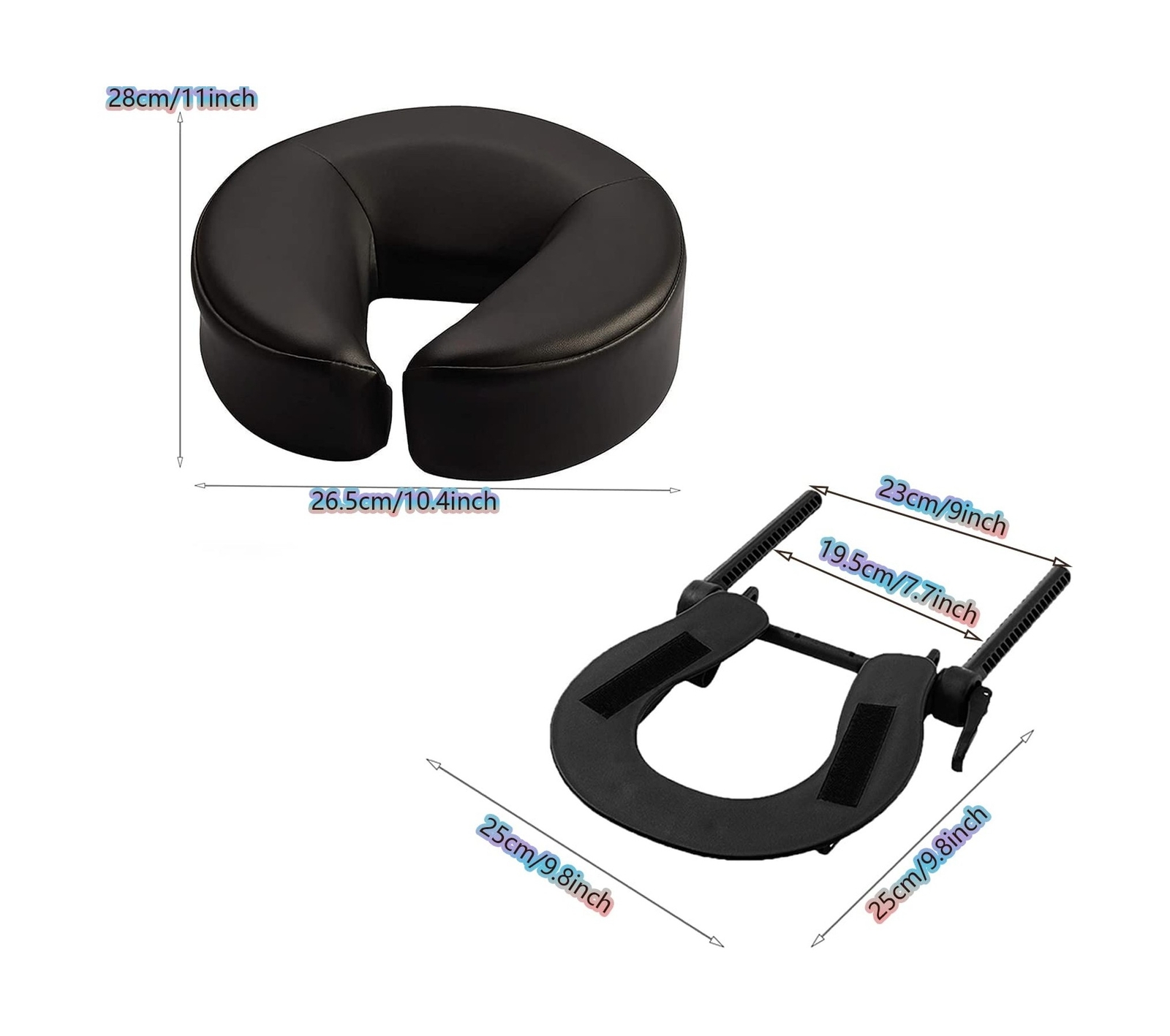 HOINCO Massage Table Massage Bed Headrest Replacement Adjustable Massage U-Sh...