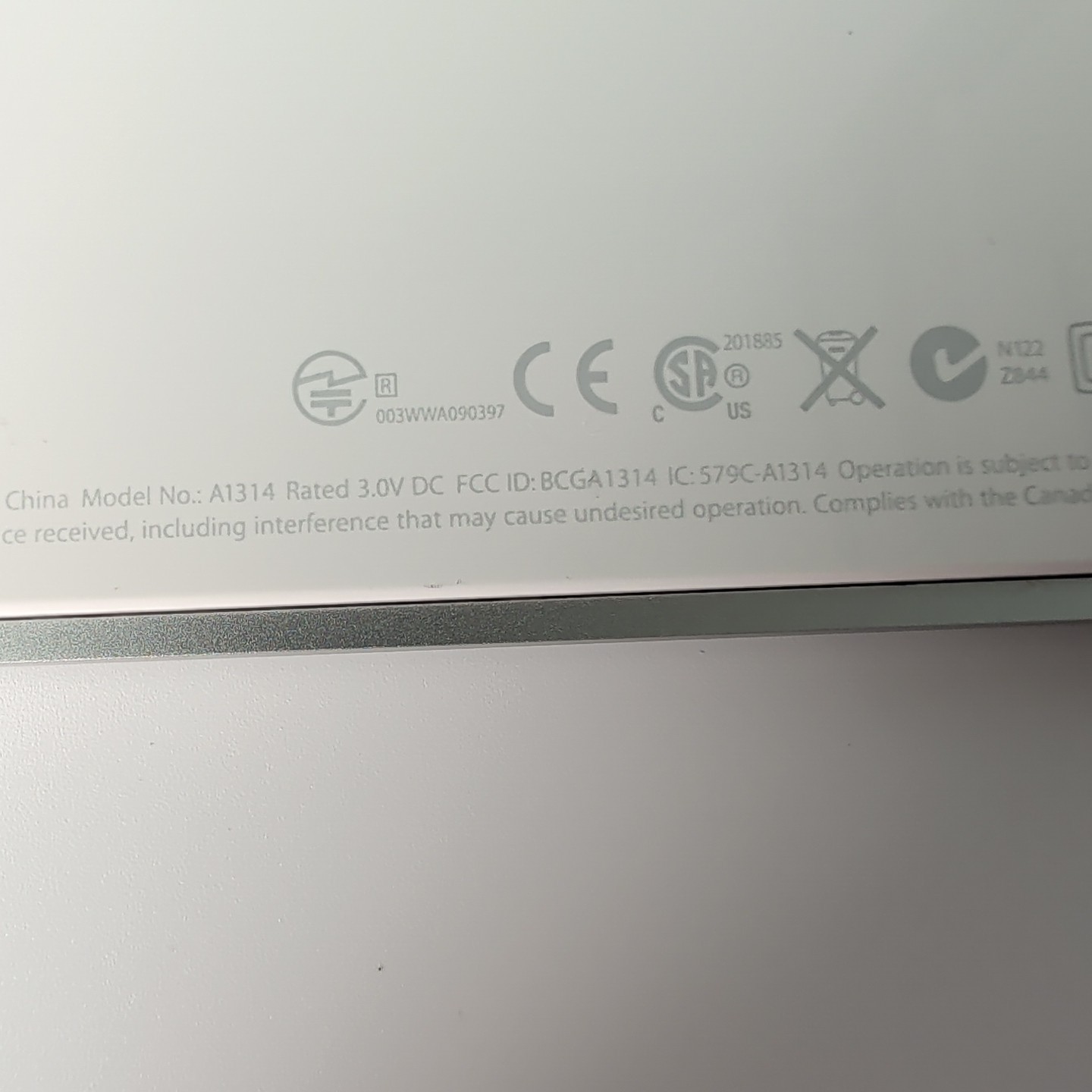GENUINE Apple Wireless Bluetooth Keyboard A1314 Mac Tested