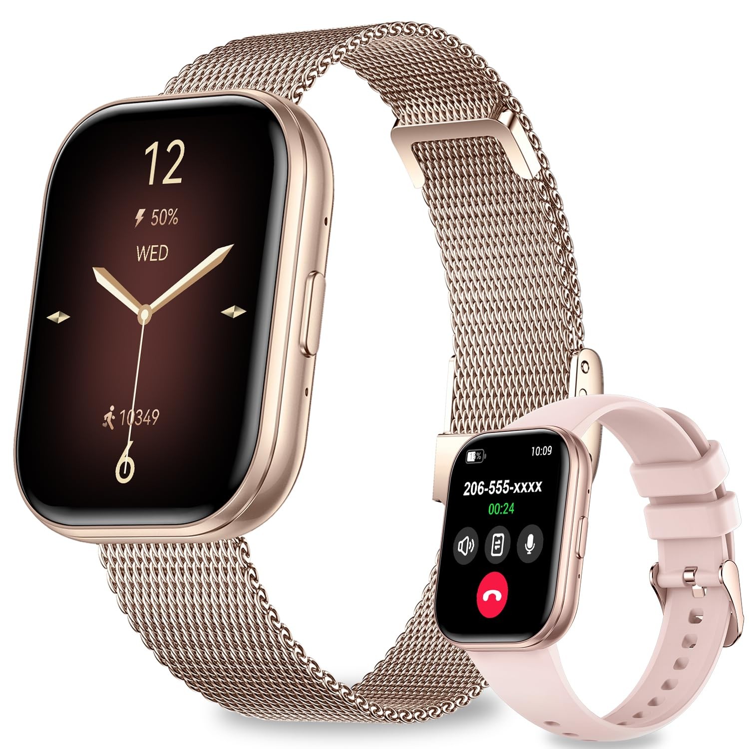 niolina Smart Watches for Women Men, 1.75 HD Screen Smartwatch Answer/Make Ca...